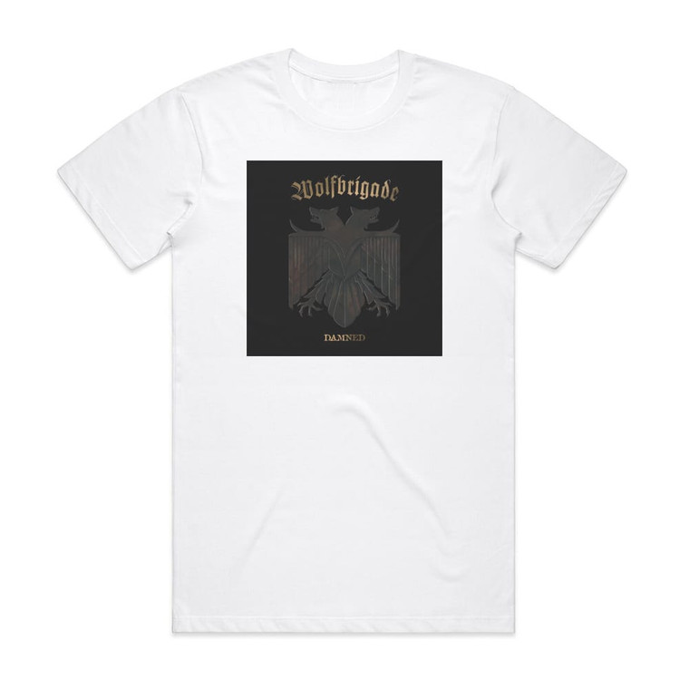 Wolfbrigade Damned Album Cover T-Shirt White