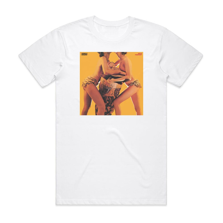 Wild Fantasy Jungle Drums Album Cover T-Shirt White