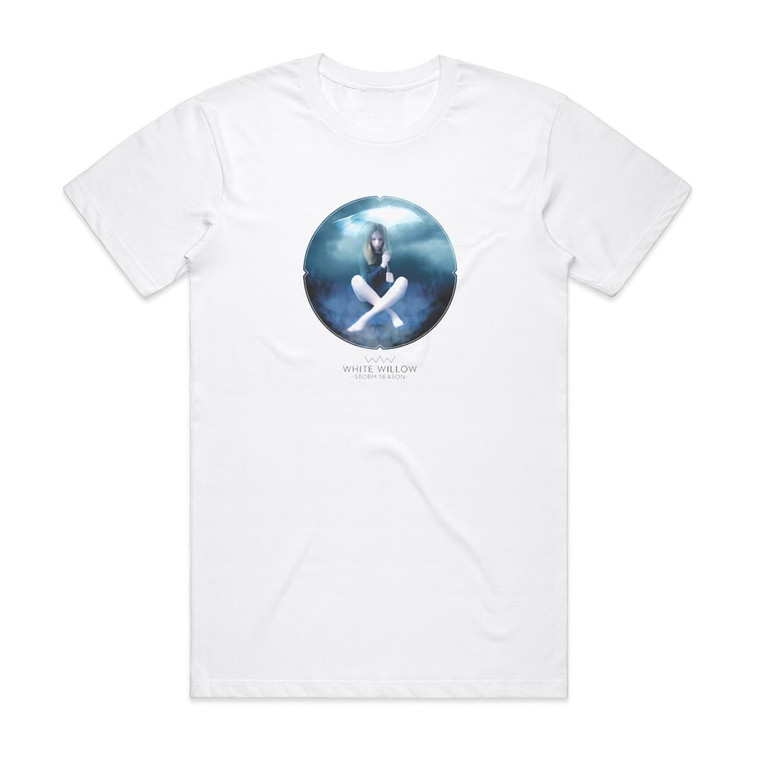 White Willow Storm Season Album Cover T-Shirt White
