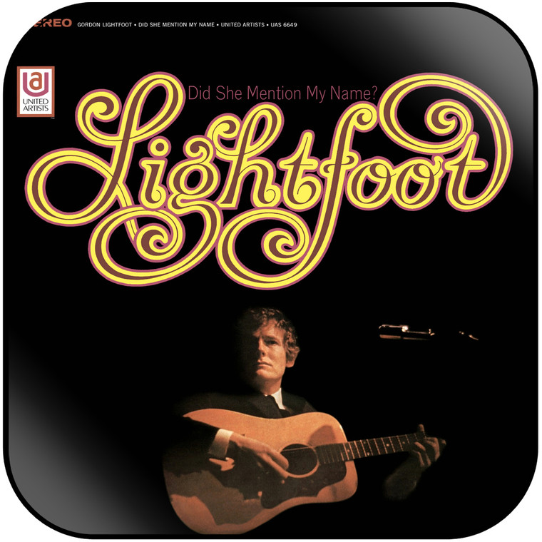 Gordon Lightfoot Did She Mention My Name Back Here On Earth Album Cover Sticker
