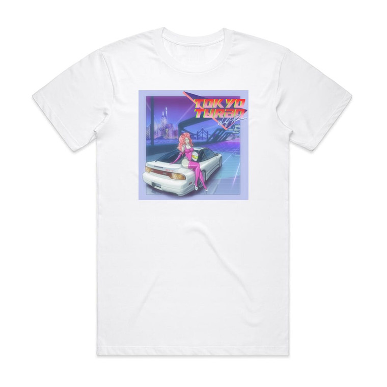 Wolf and Raven Tokyo Turbo Album Cover T-Shirt White