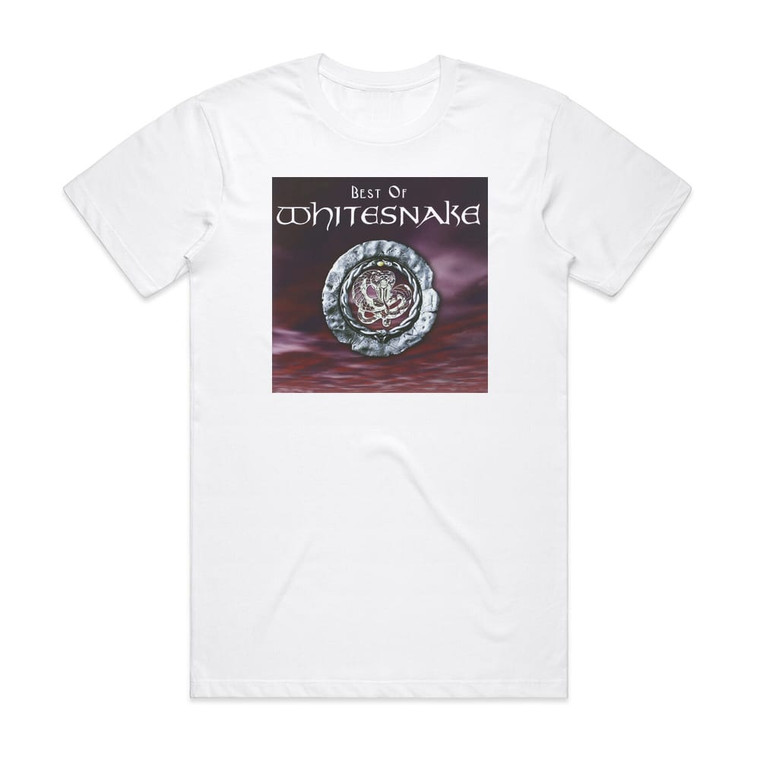 Whitesnake Best Of Whitesnake Album Cover T-Shirt White