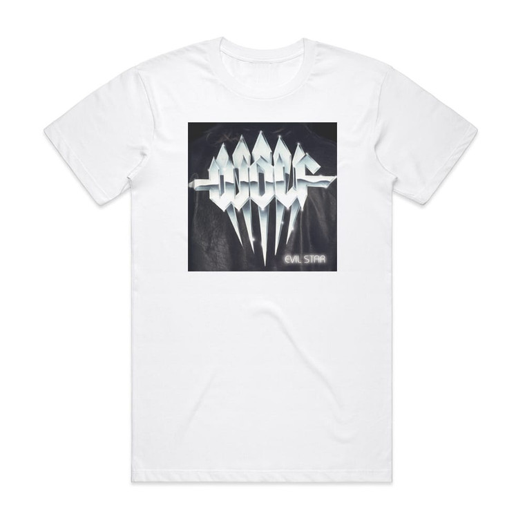Wolf Evil Star Album Cover T-Shirt White