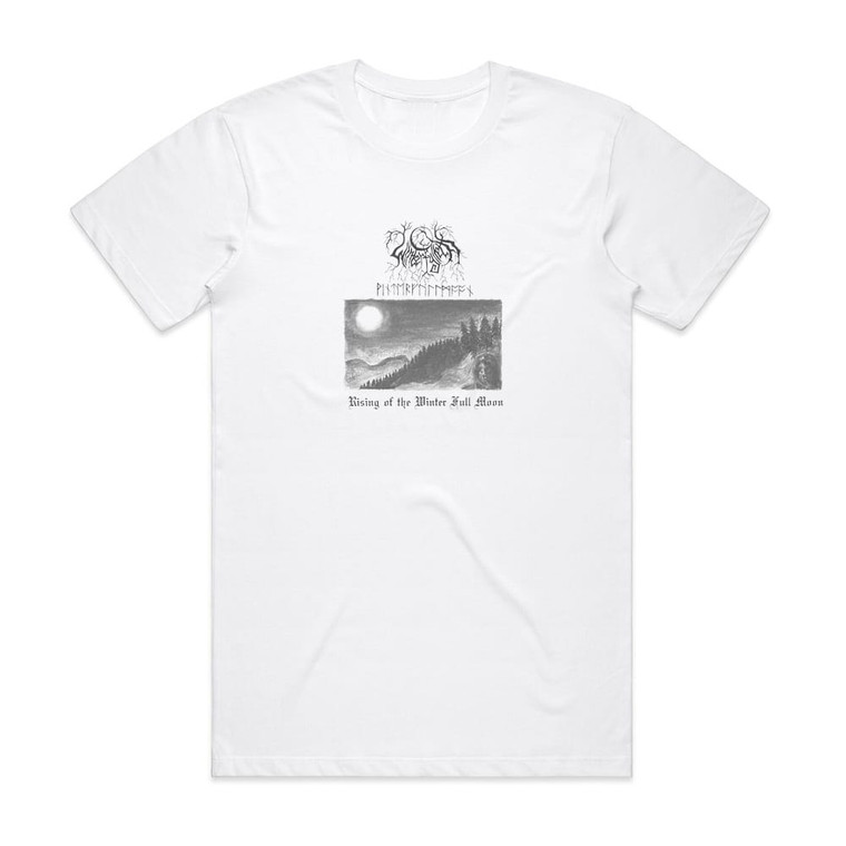 Winterfylleth Rising Of The Winter Full Moon Album Cover T-Shirt White