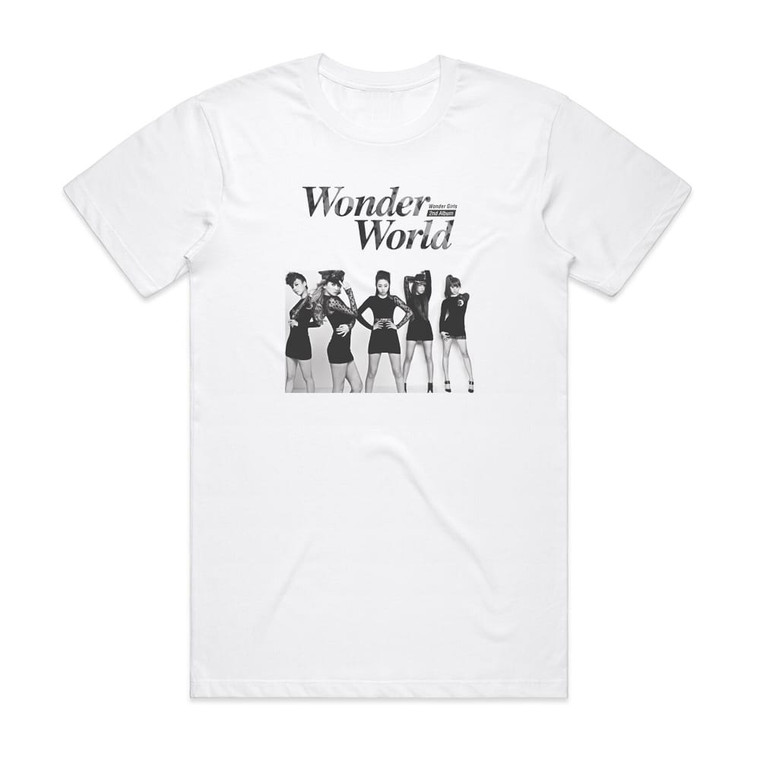 Wonder Girls Wonder World Album Cover T-Shirt White