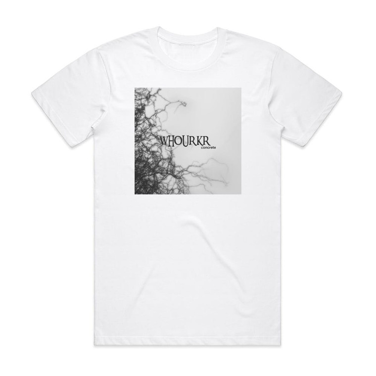 Whourkr Concrete Album Cover T-Shirt White