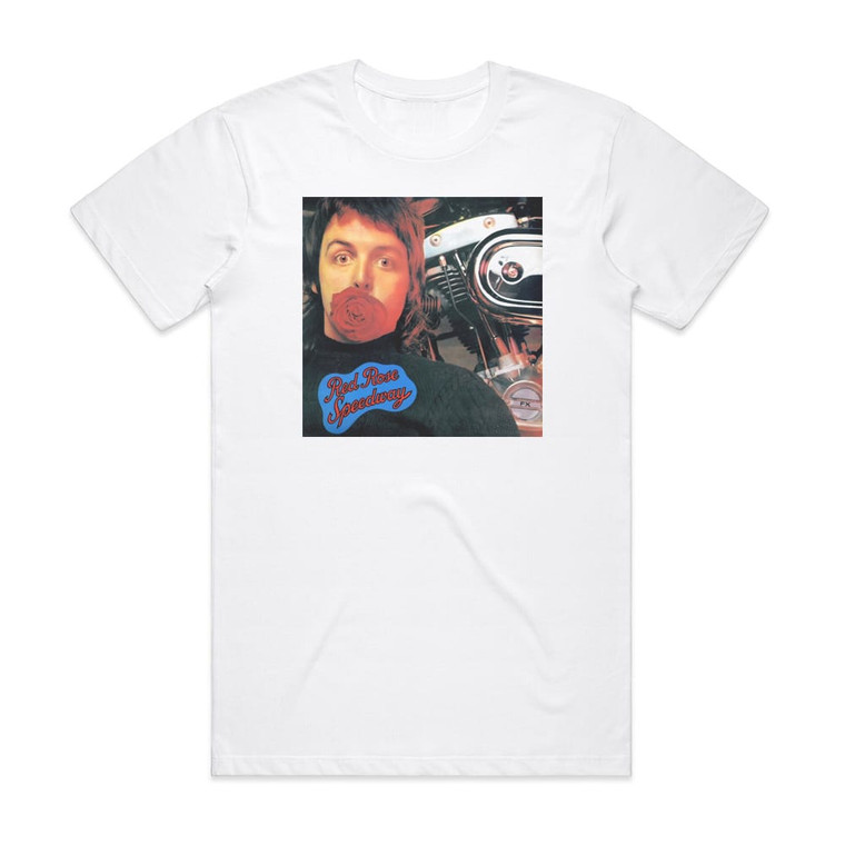 Wings Red Rose Speedway 1 Album Cover T-Shirt White