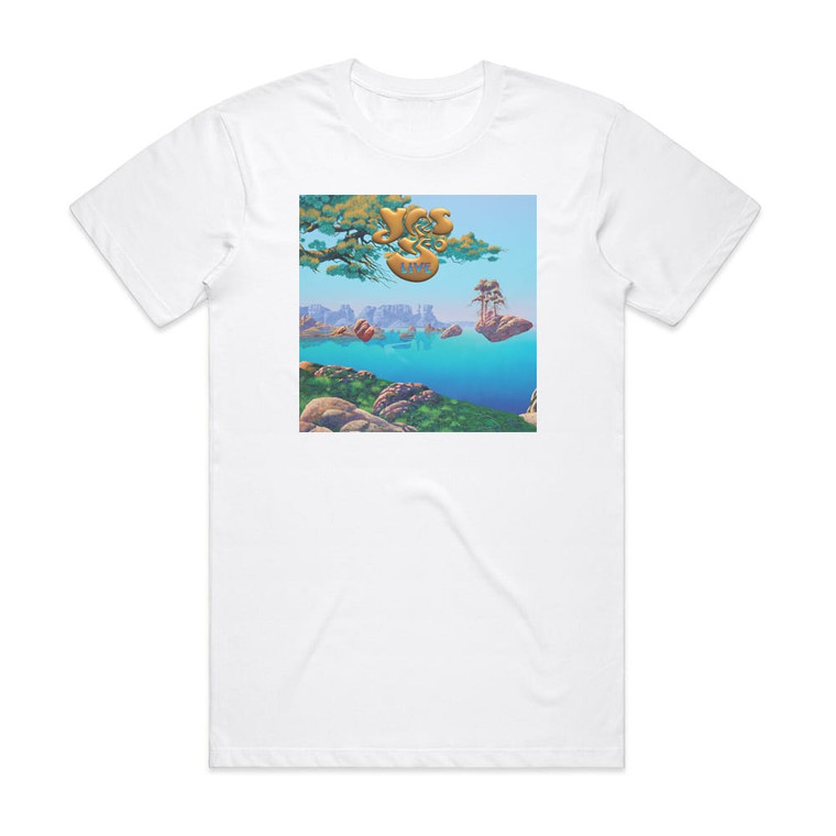 Yes 50 Live Album Cover T-Shirt White