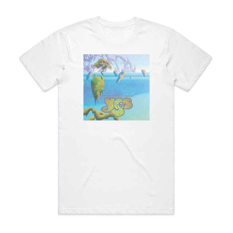 Yes The Studio Albums 19691987 Album Cover T-Shirt White Yes The Studio Albums 19691987 Album Cover T-Shirt White