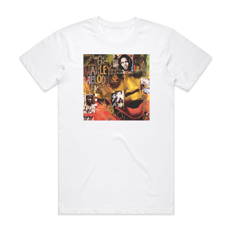 Ziggy Marley and The Melody Makers One Bright Day Album Cover T-Shirt White