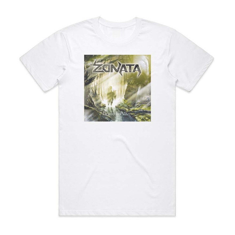Zonata Buried Alive Album Cover T-Shirt White