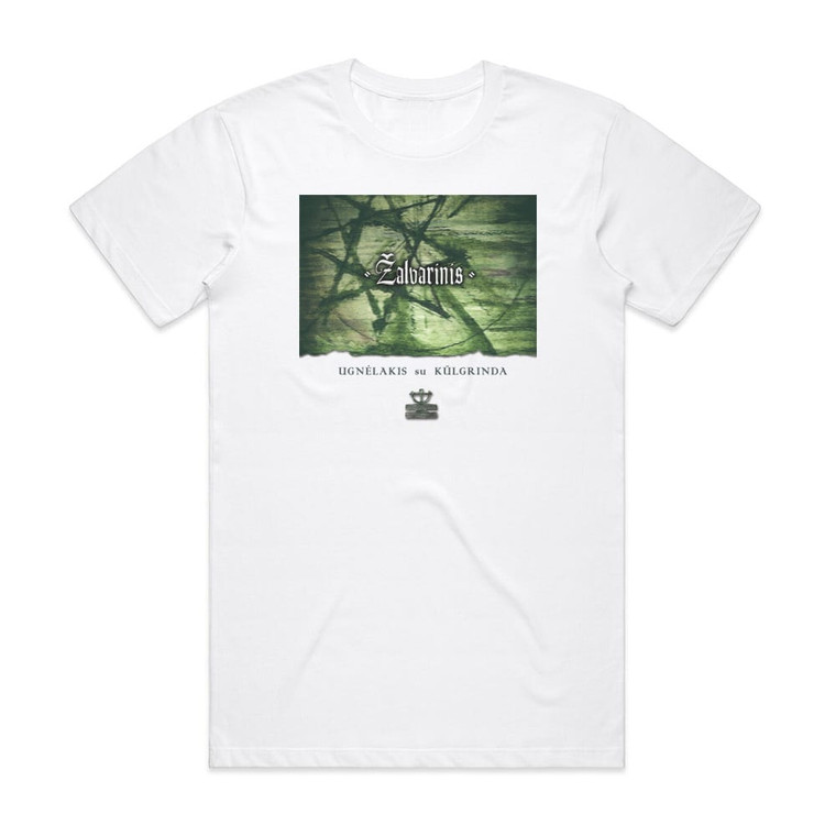 Zalvarinis Ugnlakis Su Klgrinda Album Cover T-Shirt White