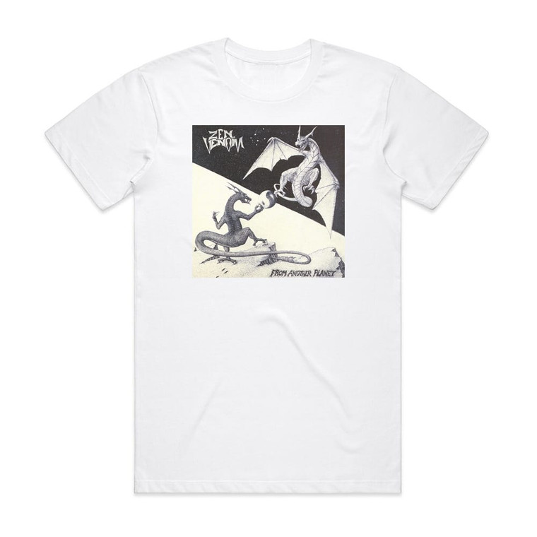 Zen Venom From Another Planet Album Cover T-Shirt White