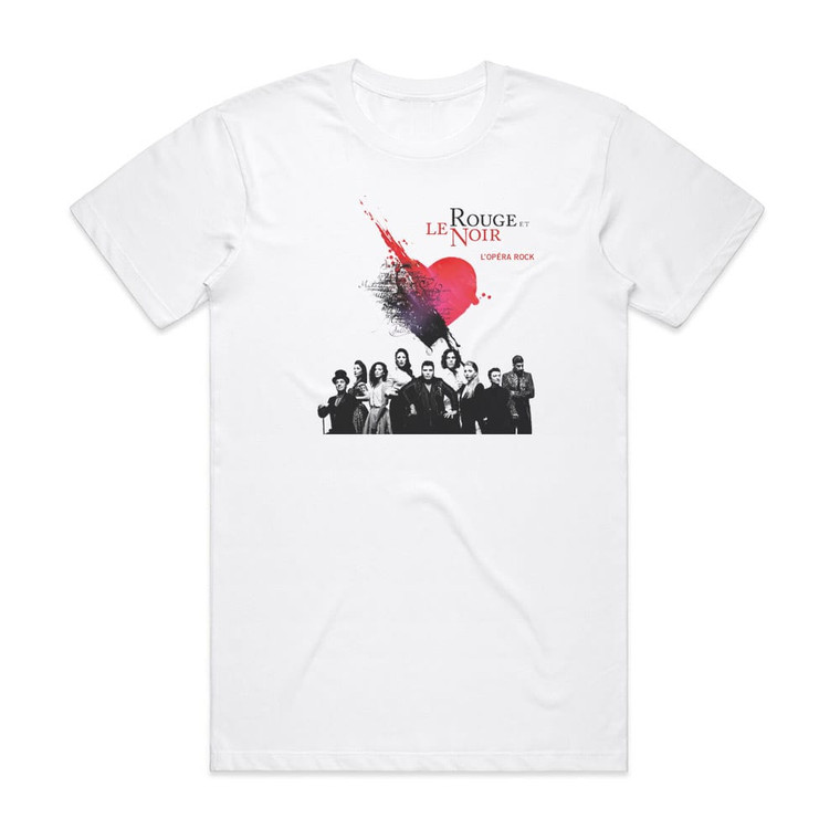 Zazie Le Rouge Et Le Noir Lopra Rock Album Cover T-Shirt White