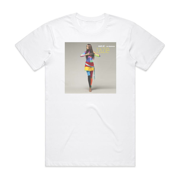 Zazie Zest Of 1 Album Cover T-Shirt White