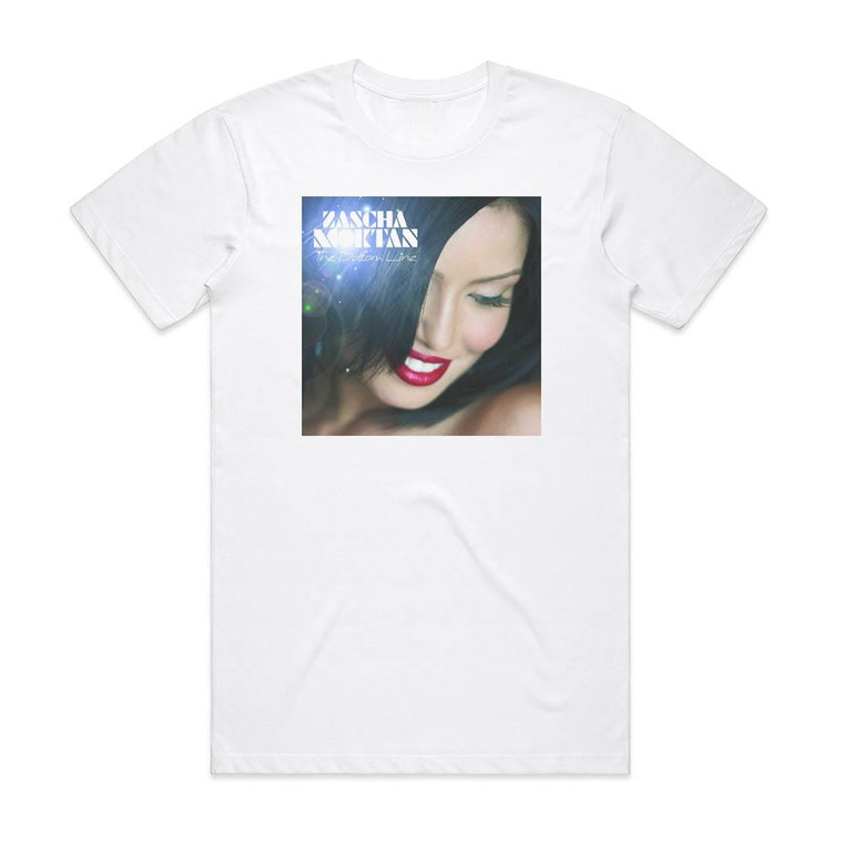 Zascha Moktan The Bottom Line Album Cover T-Shirt White