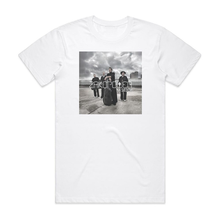 Zakopower Na Siedem Album Cover T-Shirt White