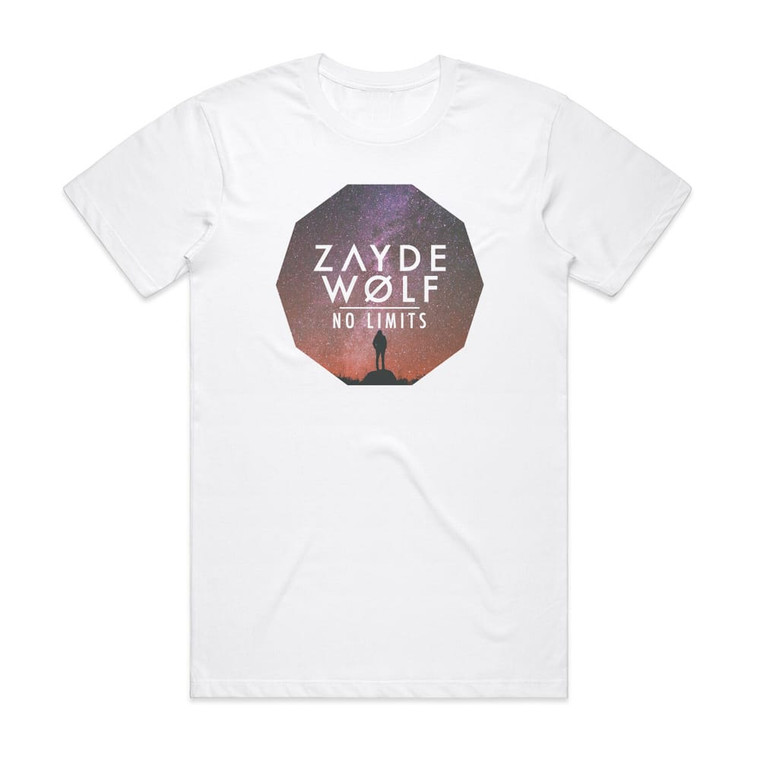 Zayde Wolf No Limits Album Cover T-Shirt White