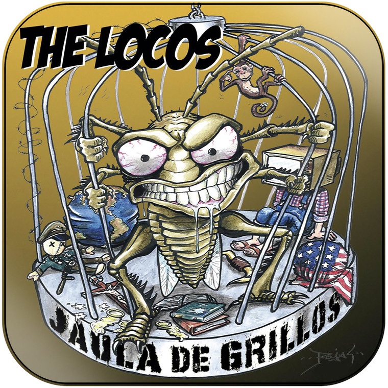 The Locos Jaula De Grillos Album Cover Sticker