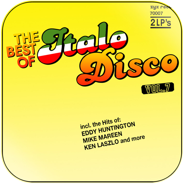 Various Artists The Best Of Italo Disco Volume 7 Album Cover Sticker