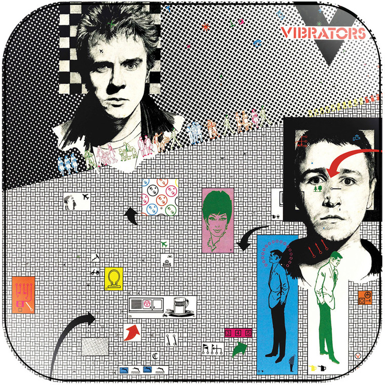 The Vibrators V2 Album Cover Sticker