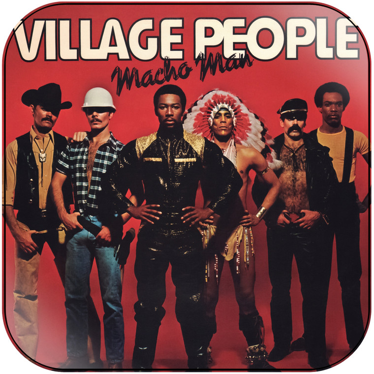 Village People Macho Man Album Cover Sticker