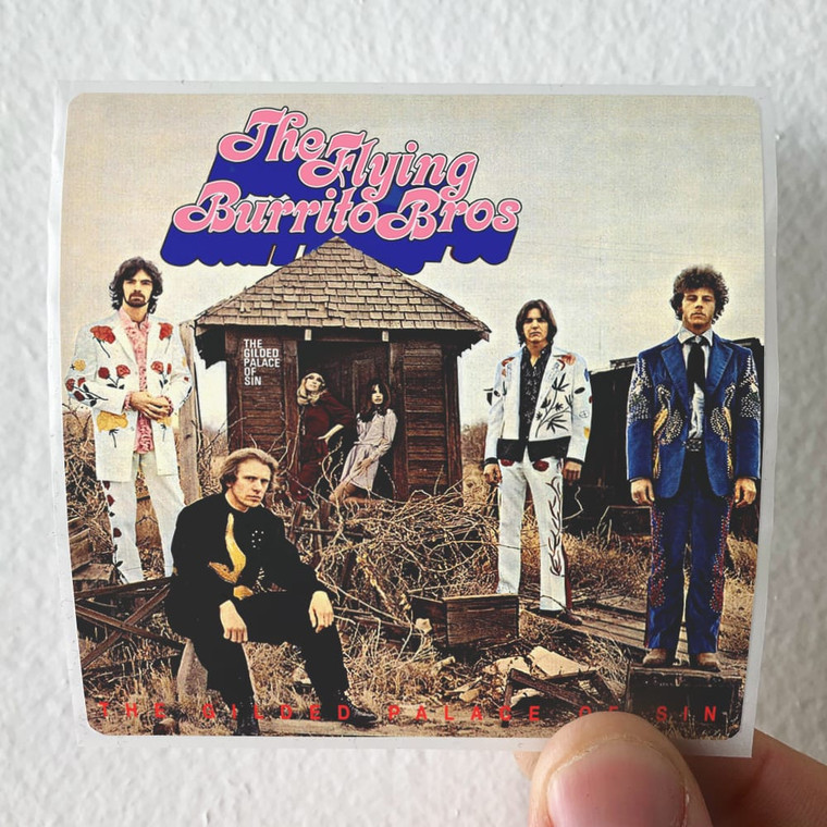 The Flying Burrito Brothers The Gilded Palace Of Sin Album Cover Sticker
