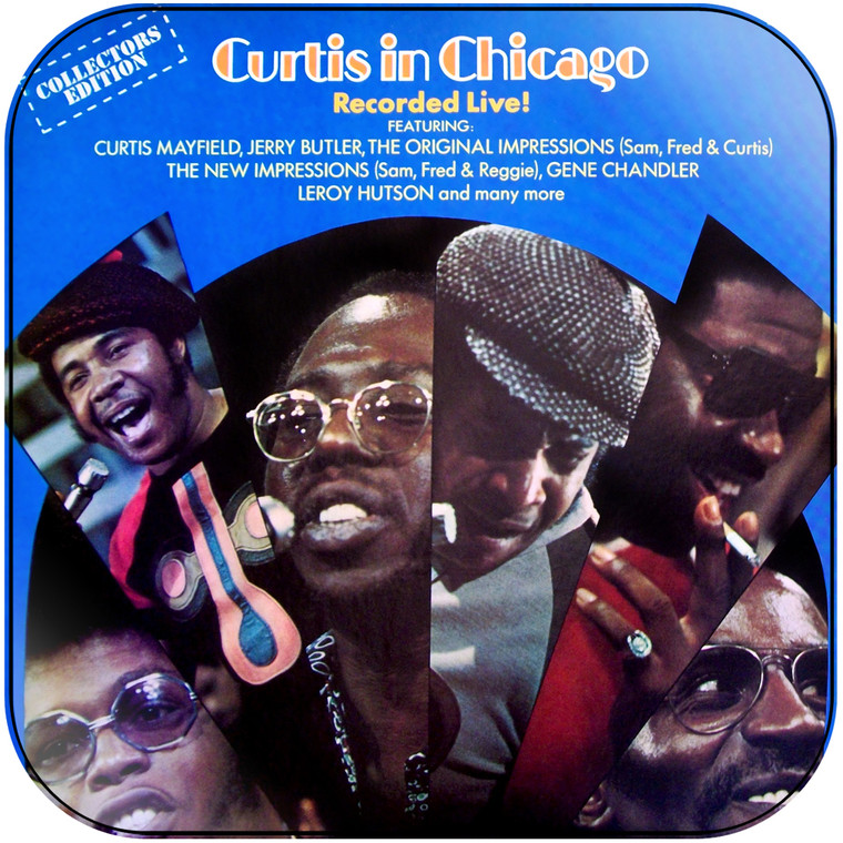 Curtis Mayfield Curtis In Chicago Album Cover Sticker