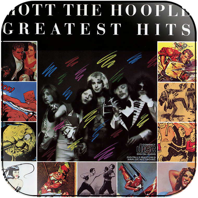 Mott the Hoople Greatest Hits Album Cover Sticker