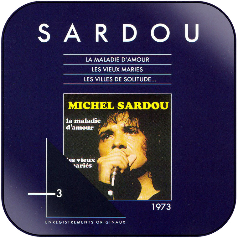 Michel Sardou La Maladie Damour Album Cover Sticker