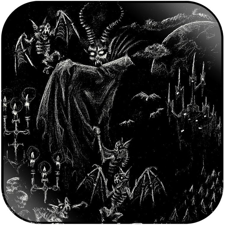 Satanic Warmaster In Eternal Fire Ghost Wolves Album Cover Sticker