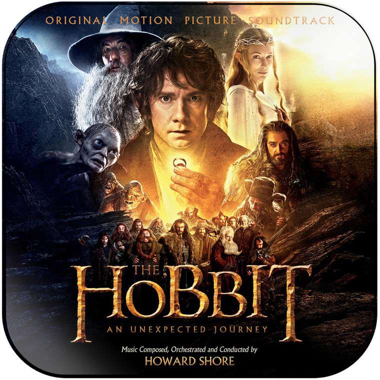 Howard Shore The Hobbit An Unexpected Journey-4 Album Cover Sticker