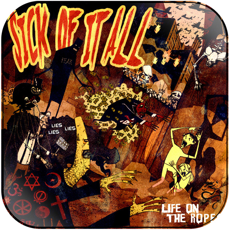 Sick of It All Life On The Ropes Album Cover Sticker