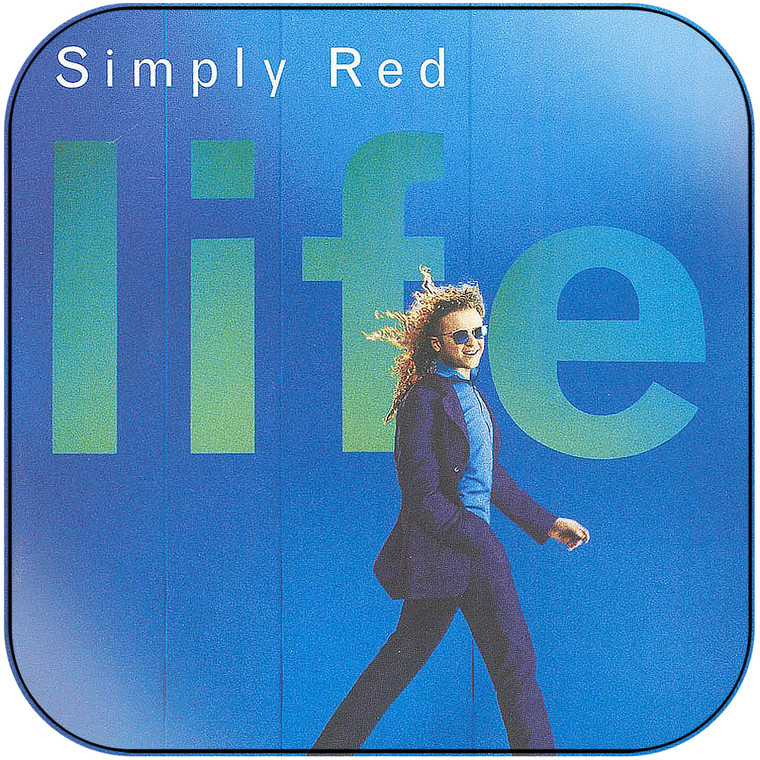 Simply Red Life Album Cover Sticker