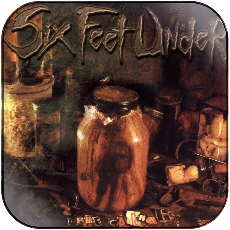Six Feet Under True Carnage Album Cover Sticker