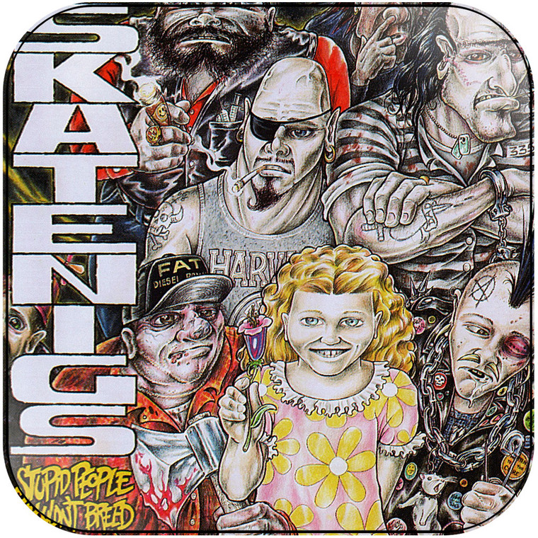 Skatenigs Stupid People Shouldnt Breed Album Cover Sticker