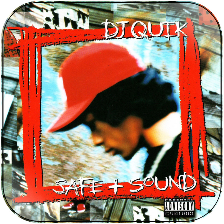 DJ Quik Safe Sound Album Cover Sticker Album Cover Sticker