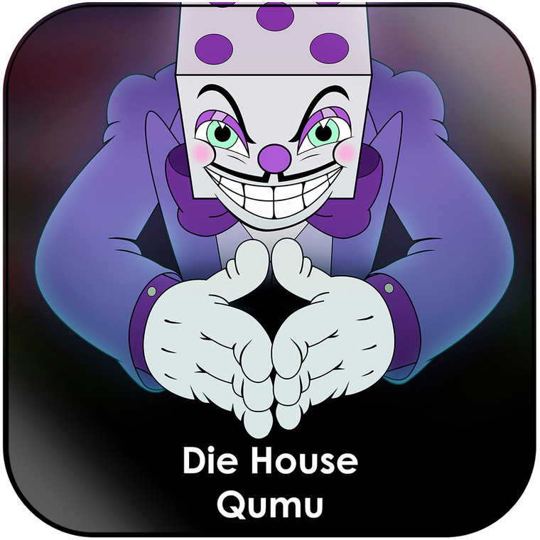 Qumu Die House From Cuphead Album Cover Sticker Album Cover Sticker