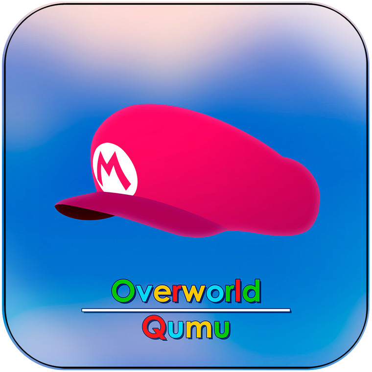 Qumu Overworld From Super Mario World Album Cover Sticker Album Cover Sticker