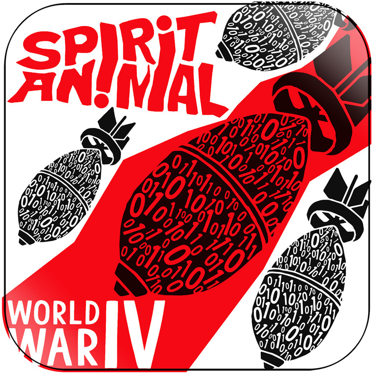 Spirit Animal World War Iv Album Cover Sticker