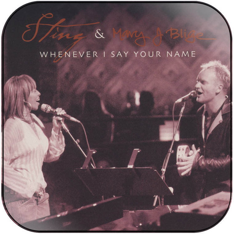 Sting Whenever I Say Your Name Album Cover Sticker