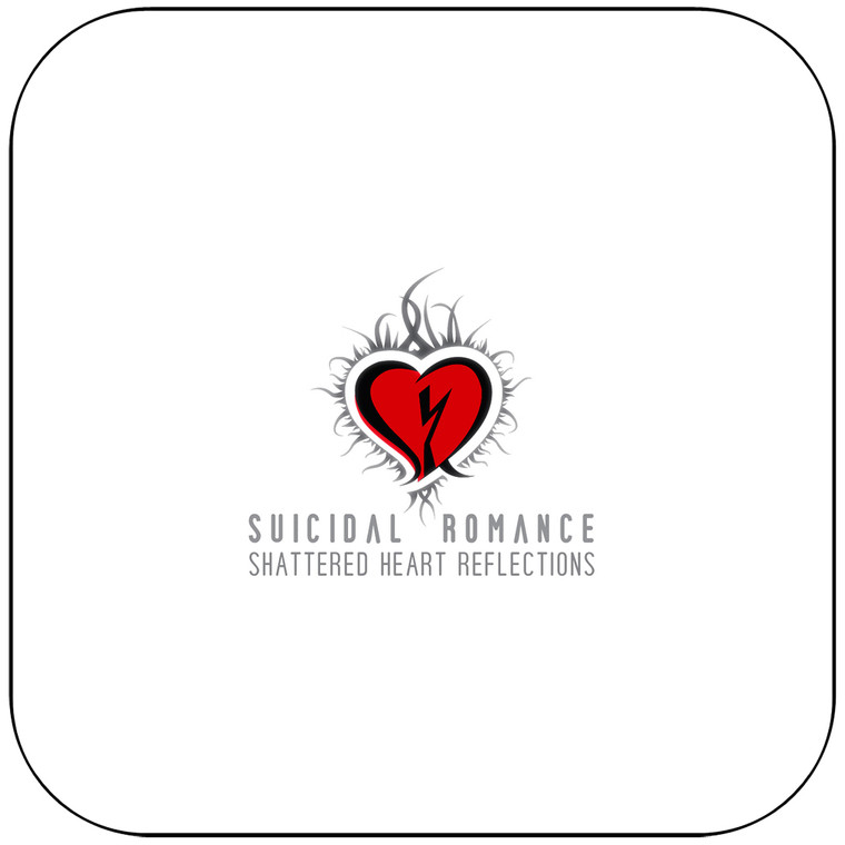 Suicidal Romance Shattered Heart Reflections Album Cover Sticker