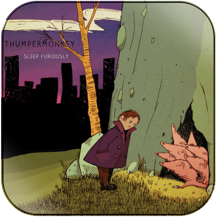 Thumpermonkey Sleep Furiously Album Cover Sticker