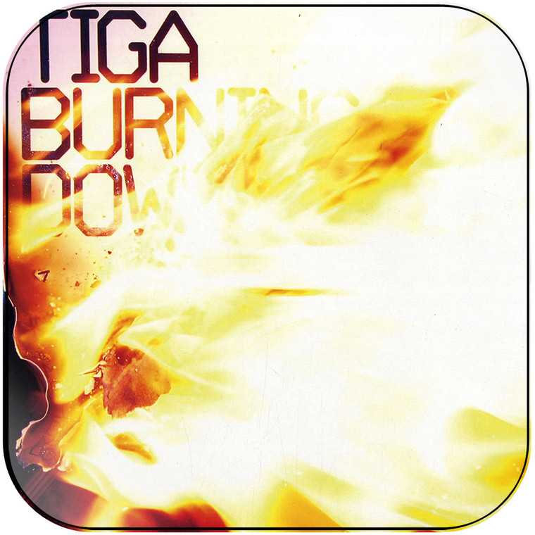 Tiga Burning Down Album Cover Sticker