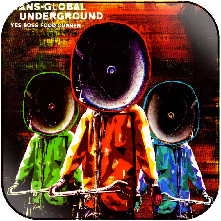 Transglobal Underground Yes Boss Food Corner Album Cover Sticker