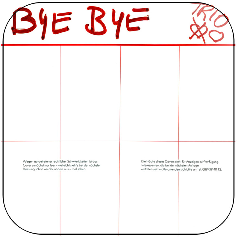 Trio Bye Bye-1 Album Cover Sticker