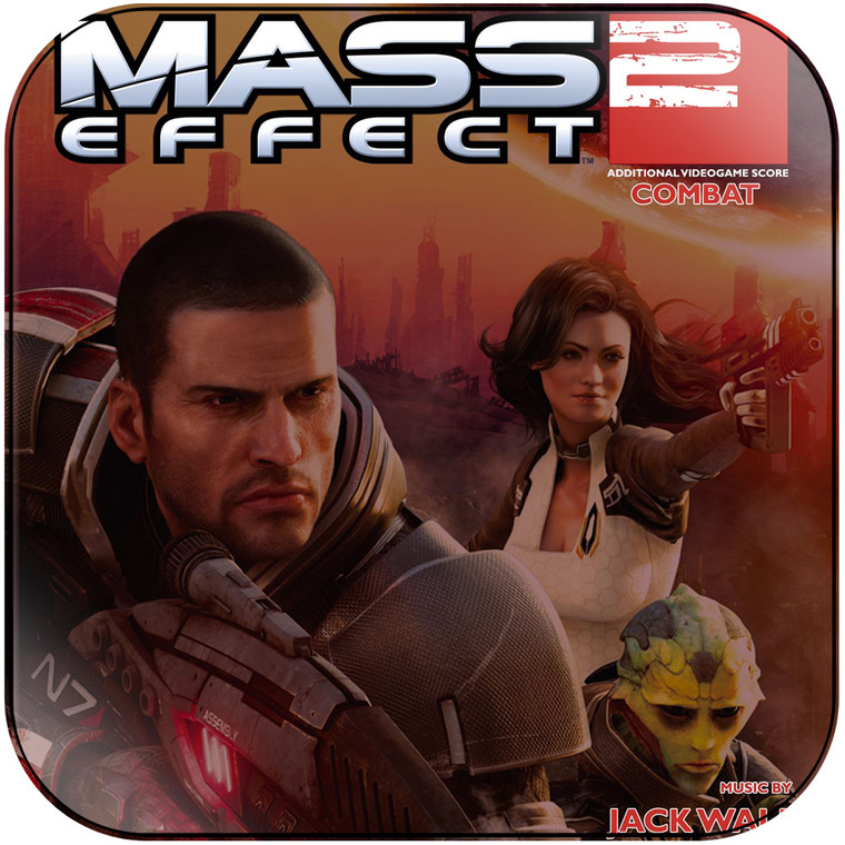 Jack Wall Mass Effect 2 Combat Album Cover Sticker