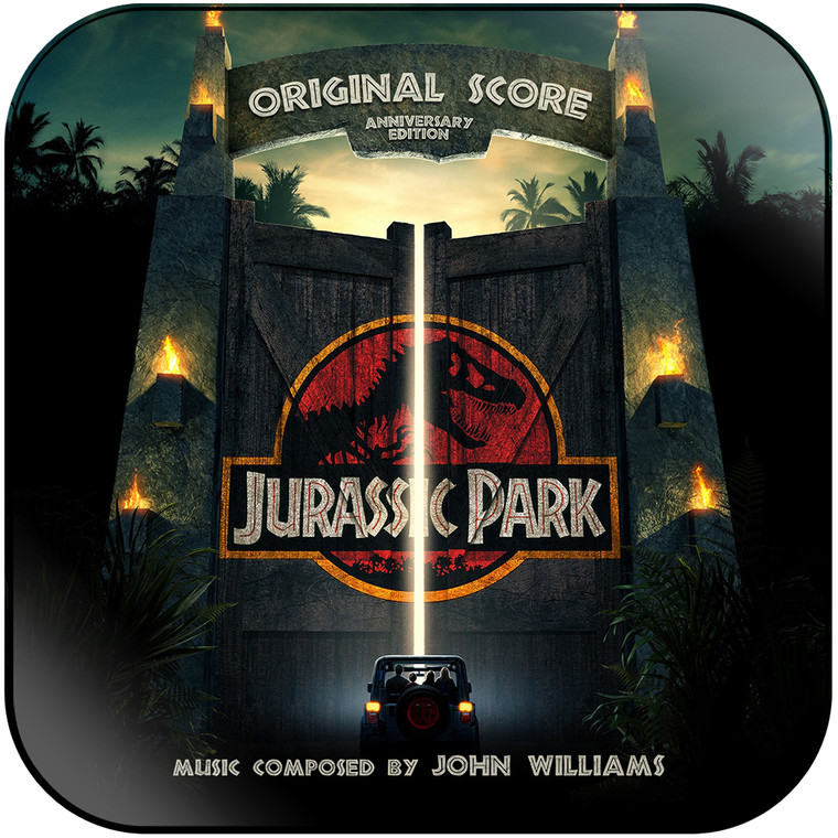 John Williams Jurassic Park Music From The Original Motion Picture Soundtr-1 Album Cover Sticker