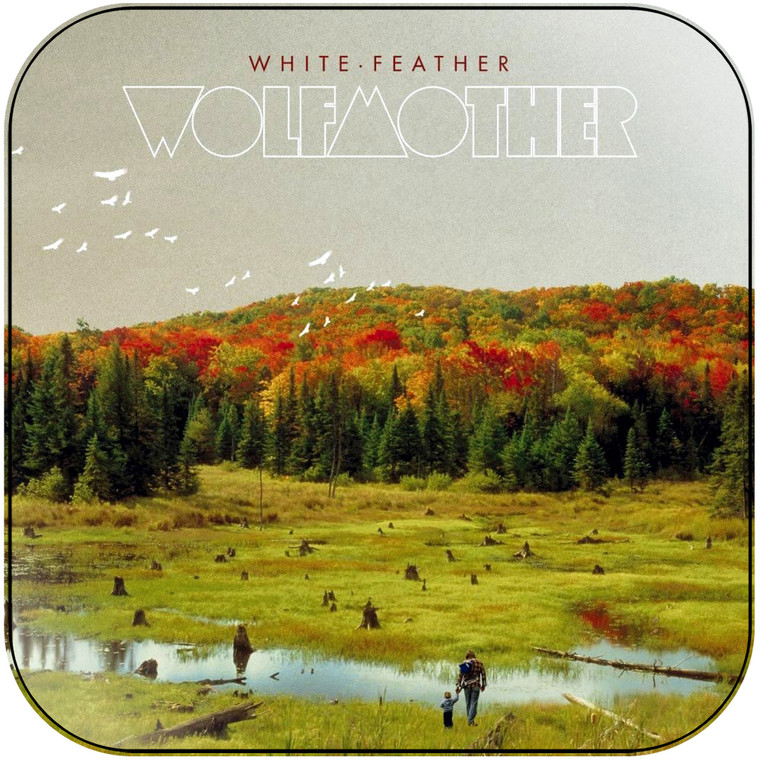 Wolfmother White Feather Album Cover Sticker