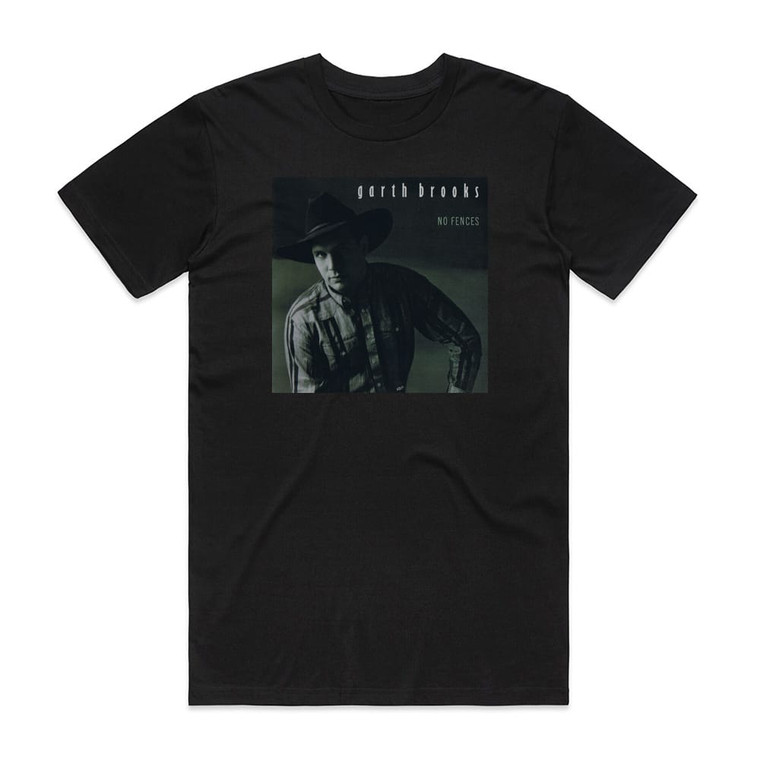 Garth Brooks No Fences Album Cover T-Shirt Black